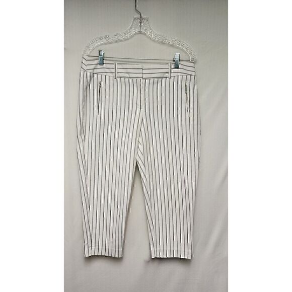 APT. 9 STRIPED CAPRI STRIPED BLACK/WHITE SIZE 10 - Picture 2 of 6